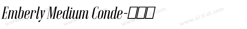 Emberly Medium Conde字体转换